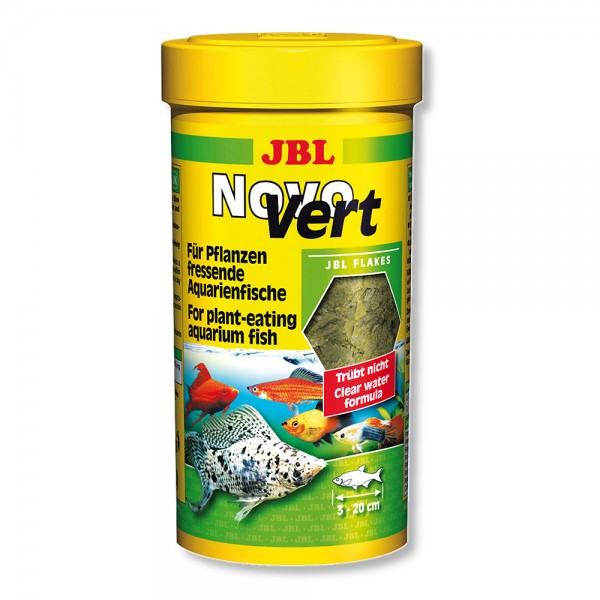 JBL NovoVert - Осн. корм для растительноядных пресн. акв. рыб, хлопья, 100 мл (16 г)