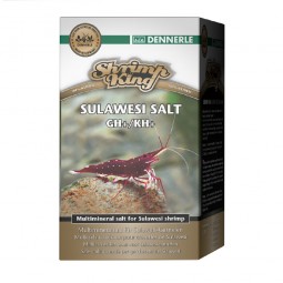 Добавка Dennerle Shrimp King Sulawesi Salt GH+/KH+ для повышения жесткости в аквариумах с креветками озер Сулавеси, 200г