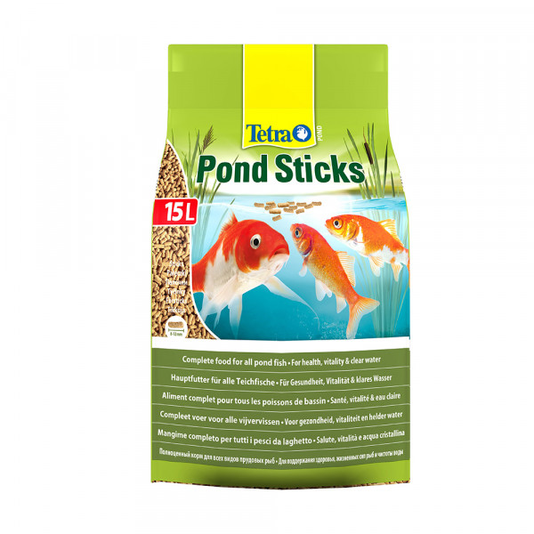 Корм для прудовых рыб Tetra Pond Sticks 15л основной гранулы