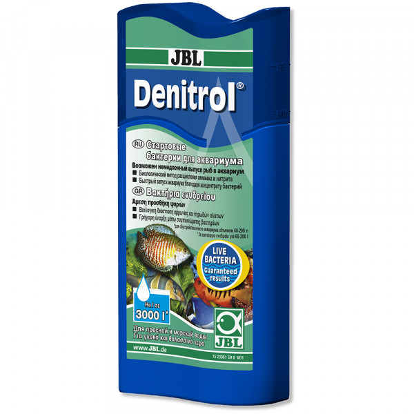 JBL Denitrol - Стартовые бактерии д/пресных и морских аквариумов, 100 мл на 3000 л