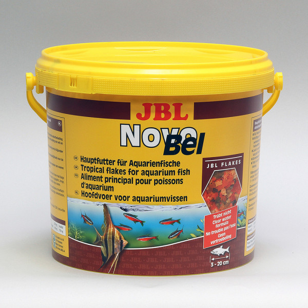 JBL NovoBel - Осн. корм для пресноводных аквариумных рыб, хлопья, 10,5 л (1995 г)