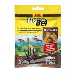 JBL NovoBel - Осн. корм для пресноводных аквариумных рыб, хлопья, саше 12 г