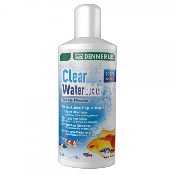 Добавка для очищения воды Dennerle Clear Water Elixier 250мл, на 1250 литров
