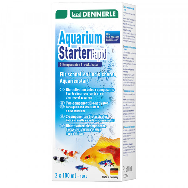 Добавка для запуска аквариума Dennerle Aquarium Starter Rapid 200 мл, двухкомпонентная, на 100 литров
