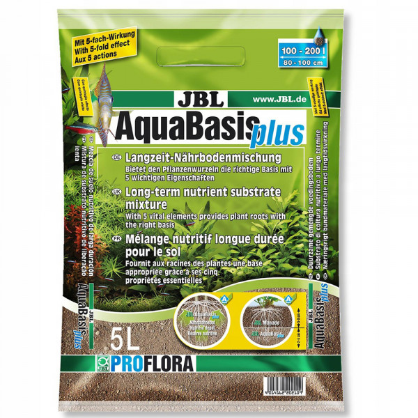 JBL AquaBasis plus - Питательный грунт д/растений в пресн аквариуме, 5 л/на 60-200 л