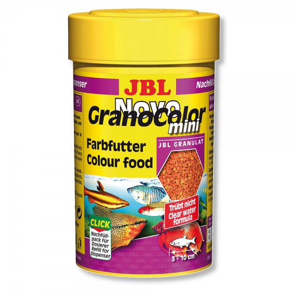 JBL NovoGranoColor mini - Осн. корм для яркой окраски акв. рыб, гран., 100 мл (43 г)