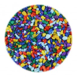 Цветная каменная крошка МИКС 5-10мм  1кг