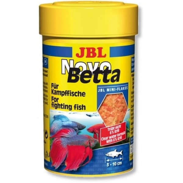 JBL NovoBetta - Осн. корм для бойцовых акв. рыб, хлопья, 100 мл (20 г)