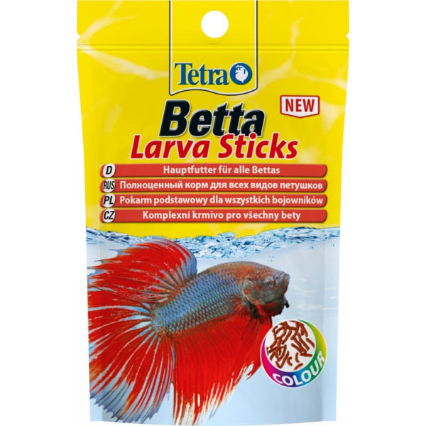 Корм для рыб Tetra Betta Larva Sticks 5г пакет плавающие палочки