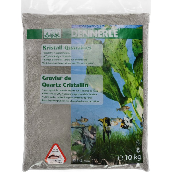 Грунт Dennerle Crystal Quartz Gravel, природный белый, 10кг