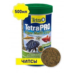 Корм для рыб TetraPro Algae Multi-Crisps 500мл
