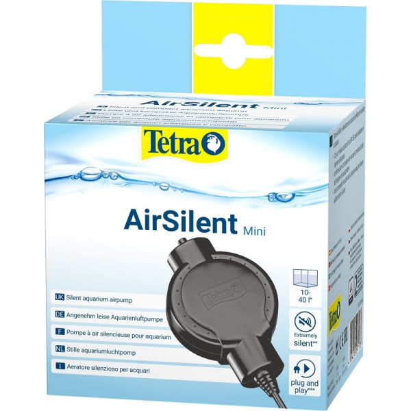 Компрессор Tetra AirSilent Mini для аквариумов объемом 10-40л (пьезоэлектрический) Компрессор Tetra AirSilent Mini для аквариумов объемом 10-40л (пьезоэлектрический)
