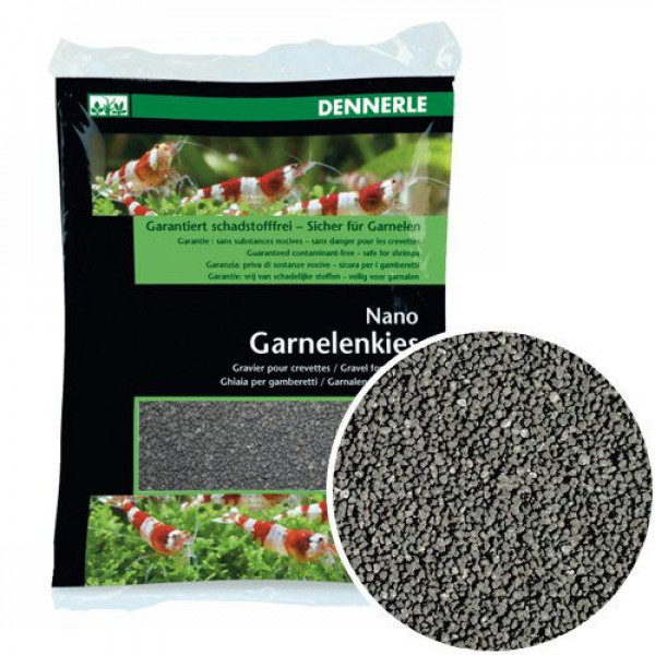 Грунт Dennerle Nano Gravel, черный, 2кг