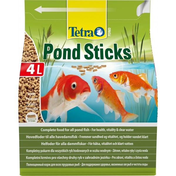 Pond Sticks 4л, корм для прудовых рыб, гранулы для основного питания