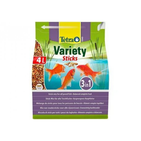 Корм для прудовых рыб Tetra Pond Variety Sticks 4л/600гр смесь палочки