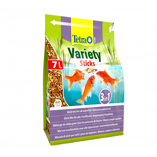 Корм для прудовых рыб Tetra Pond Variety Sticks 7л/1020гр смесь палочки