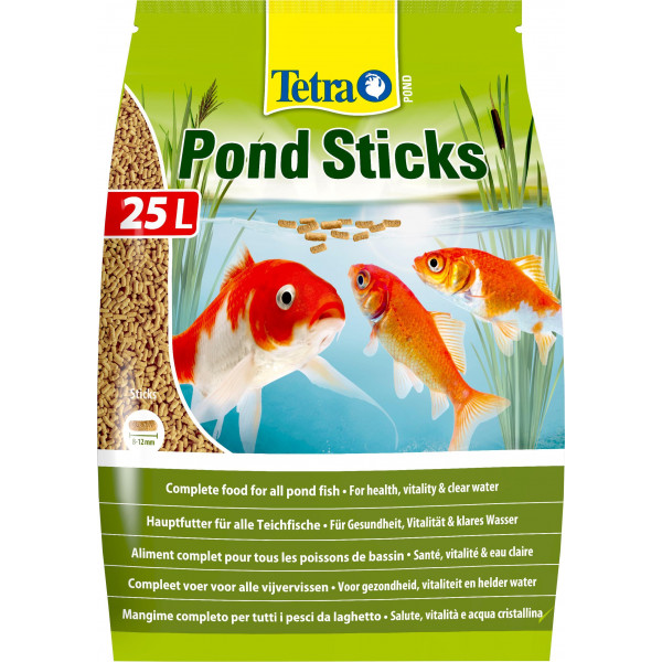 Корм для прудовых рыб Tetra Pond Sticks 25л основной гранулы (мешок)