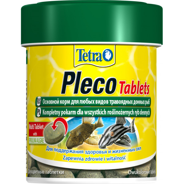 Корм для рыб Tetra PlecoTablets 58табл/30мл растительный