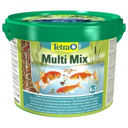 Корм для прудовых рыб Tetra Pond MultiMix 10л гранулы хлопья таблетки гаммарус