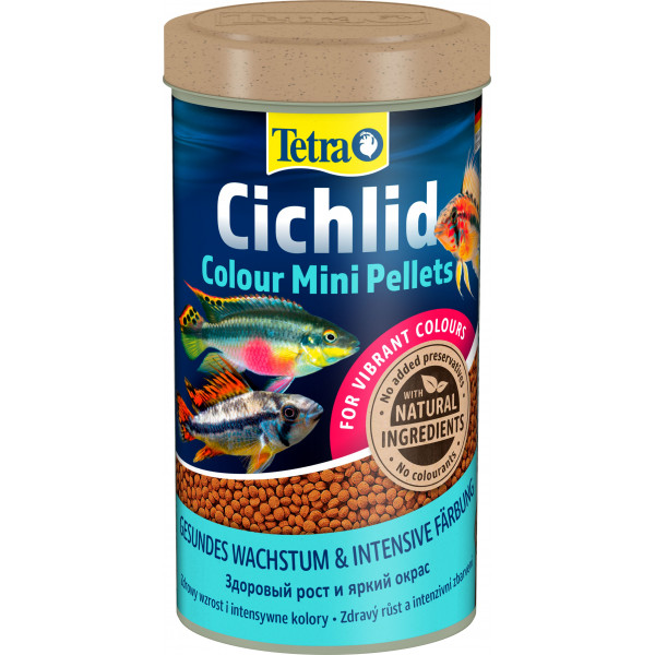 Корм для рыб Tetra Cichlid Colour Mini Pellets 500мл