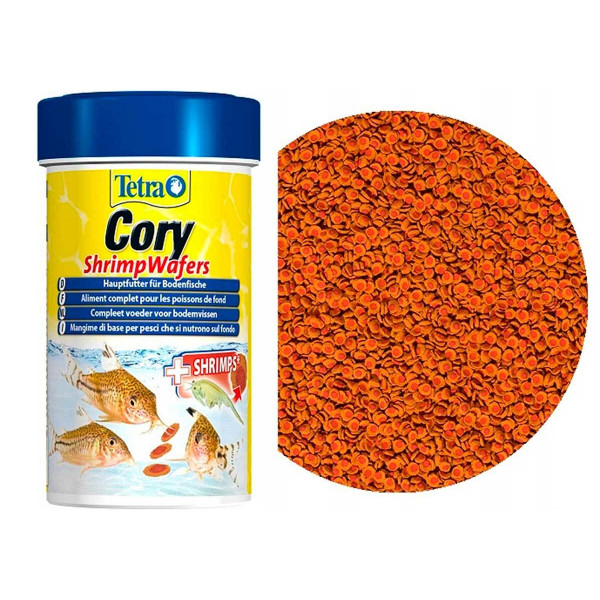 Корм для донных рыб Tetra Cory Shrimp Wafers 250мл двухцветные пластинки Корм для донных рыб Tetra Cory Shrimp Wafers 250мл двухцветные пластинки