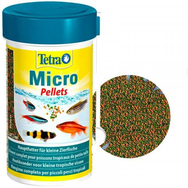 Корм для рыб Tetra Micro Pellets 100мл микро пеллеты