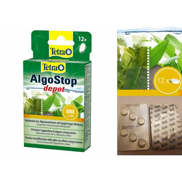 Средство против водорослей AlgoStop depot 12 таблеток на 480л Средство против водорослей AlgoStop depot 12 таблеток на 480л