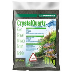 Грунт Dennerle Crystal Quartz Gravel, черный, 10кг