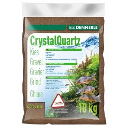 Грунт Dennerle Crystal Quartz Gravel, темно-коричневый, 10кг