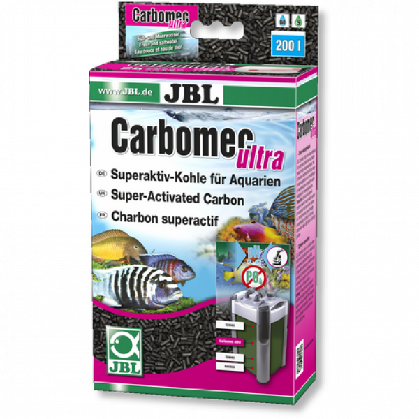 JBL Carbomec ultra - Суперактивный гранулированный уголь д/фильтров в морск акв, 400 г JBL Carbomec ultra - Суперактивный гранулированный уголь д/фильтров в морск акв, 400 г