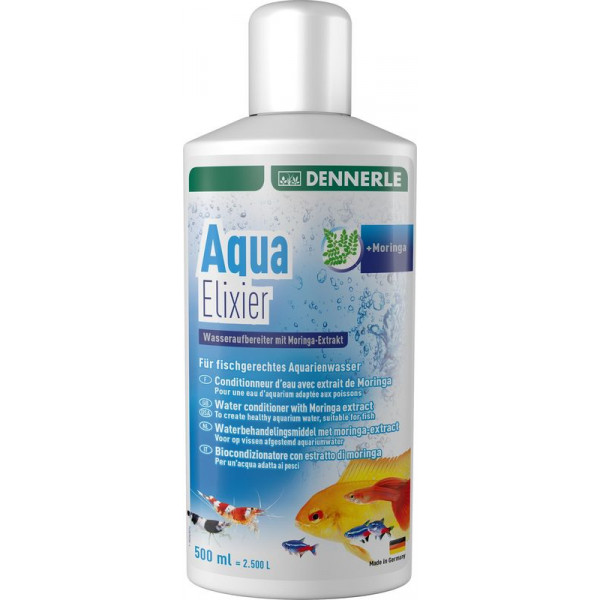 Добавка для подготовки воды Dennerle Aqua Elixier 500мл, на 2500 литров Добавка для подготовки воды Dennerle Aqua Elixier 500мл, на 2500 литров