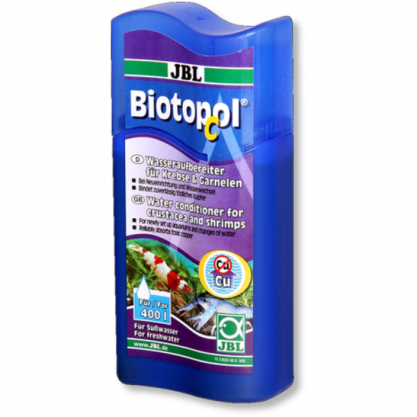 JBL Biotopol C - Кондиционер для аквариумов с раками и креветками, 100 мл, на 400 л