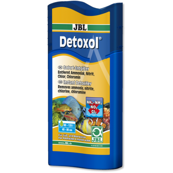 JBL Detoxol - Пр-т для быстрой нейтрализации токсинов в акв. воде, 250 мл на 1000 л