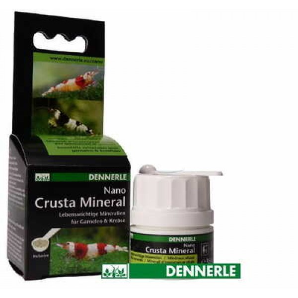 Добавка минералов Dennerle Nano Crusta Mineral для аквариумов с пресноводными креветками, раками и крабами, 35г