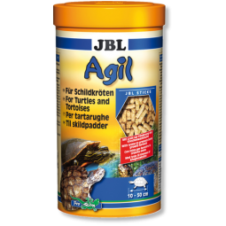 JBL Agil - Основной корм для водных черепах длиной 10-50 см, палочки, 1 л (400 г)