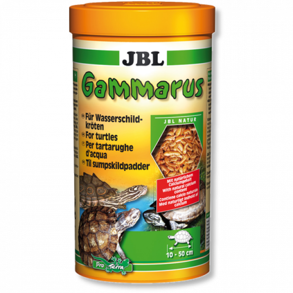 JBL Gammarus - Лакомство для водных черепах размером 10-50 см, 1 л (110 г)
