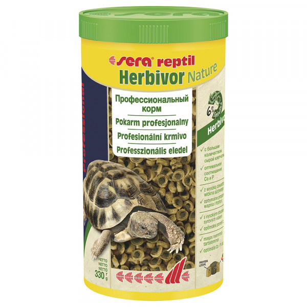 Sera Корм Sera reptil Professional Хербивор для растительноядных рептилий, 1л