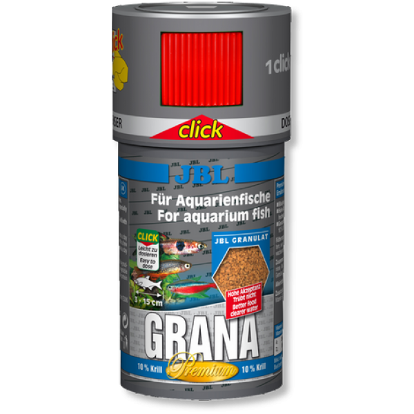 JBL Grana CLICK - Осн. корм премиум для небольших акв. рыб, гранулы, 100 мл (43 г)