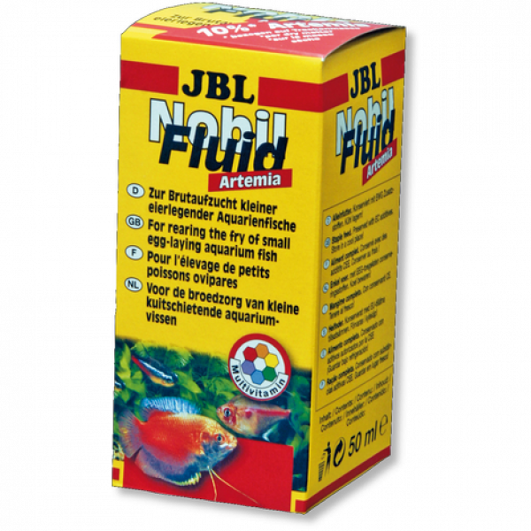 JBL NobilFluid Artemia - Жидкий корм с артемией для мальков акв. рыб, 50 мл