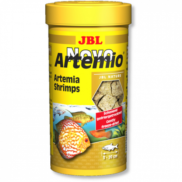 JBL NovoArtemio - Доп. корм с артемией для любых аквариумных рыб, 250 мл (18 г)