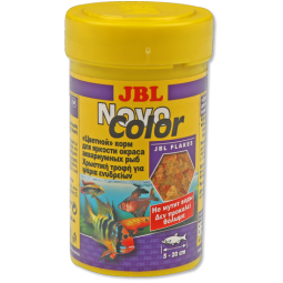 JBL NovoColor - Осн. корм для яркой окраски пресн. акв. рыб, хлопья, 100 мл (18 г)