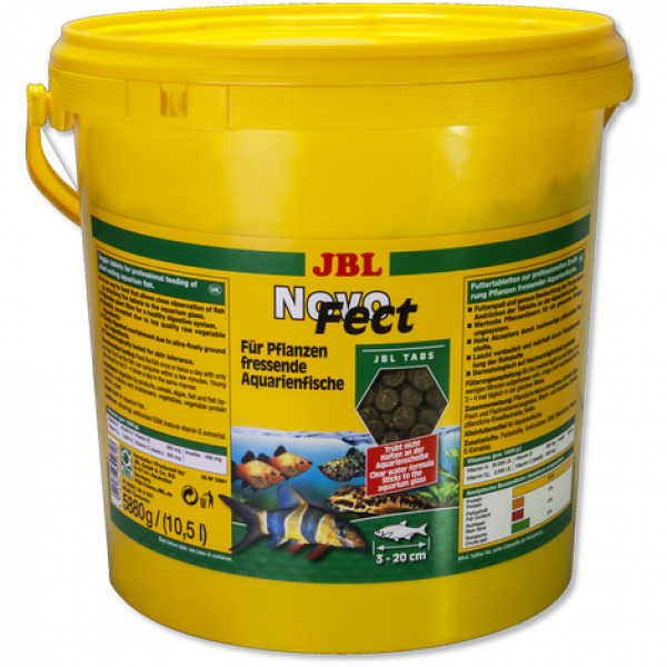 JBL NovoFect - Корм для растительноядных акв. рыб и креветок, табл., 10,5 л (5880 г)