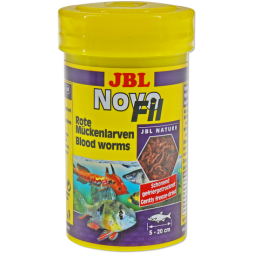 JBL NovoFil - Сушеный мотыль, доп. корм для привередливых рыб и черепах, 250 мл (20 г)