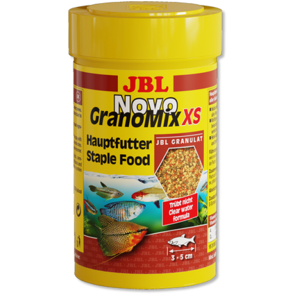 JBL NovoGranoMix XS - осн.корм в гранулах для небольших рыб (3-5см) 100 мл (58г)