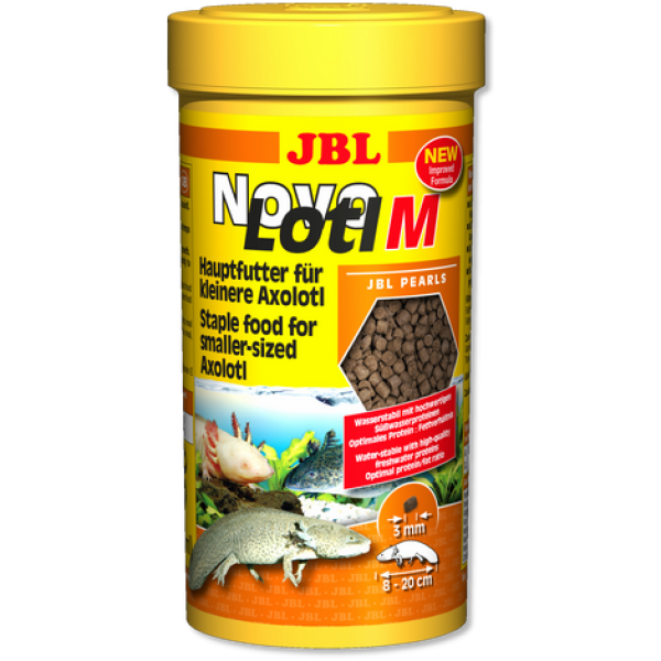 JBL NovoLotl M - Осн. корм для небольших аксолотлей, гранулы, 250 мл (150 г)
