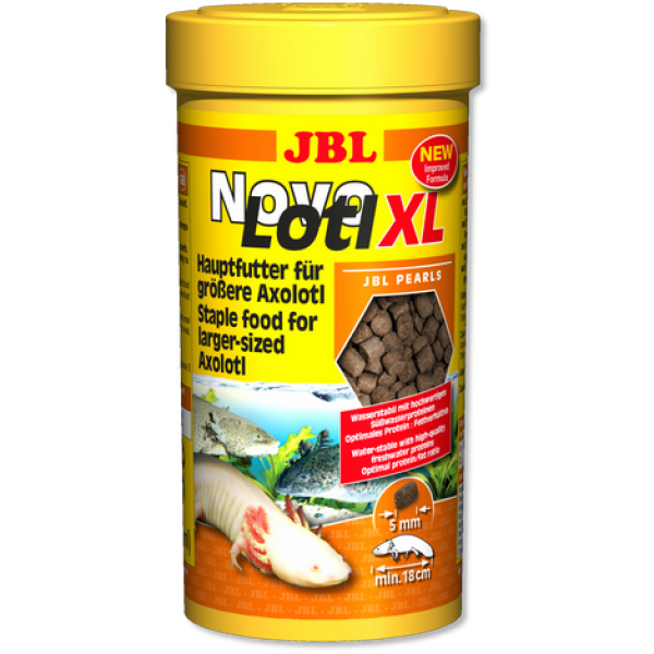 JBL NovoLotl XL - Основной корм для крупных аксолотлей, гранулы, 250 мл (150 г)