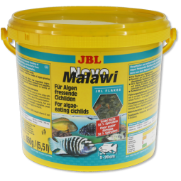 JBL NovoMalawi - Основной корм для растительноядных цихлид, хлопья, 5,5 л (860 г)