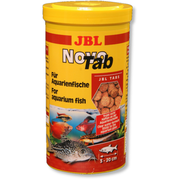 JBL NovoTab - Осн. корм для пресноводных аквариумных рыб, таблетки, 1 л (620 г)