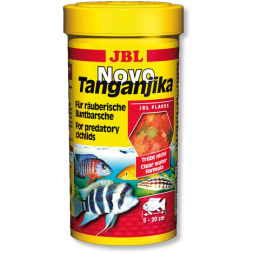 JBL NovoTanganjika - Основной корм в форме хлопьев для хищных цихлид, 250 мл (45 г)