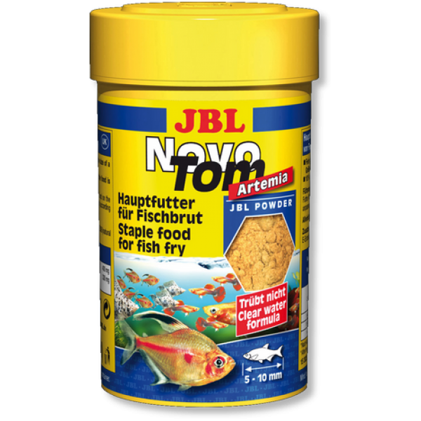 JBL NovoTom Artemia - Осн. корм для мальков живородящих акв. рыб, 100 мл (60 г)